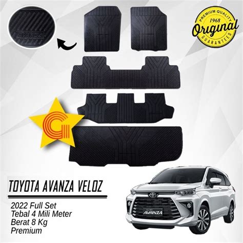 Jual Karpet Karet Berlogo Hitam All New Avanza Veloz Fullset