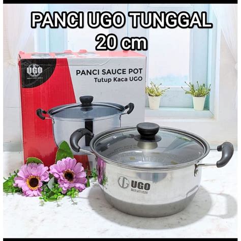 Jual PANCI UGO TUNGGAL 20 CM TEBAL PANCI STAINLESS PANCI TUTUP KACA