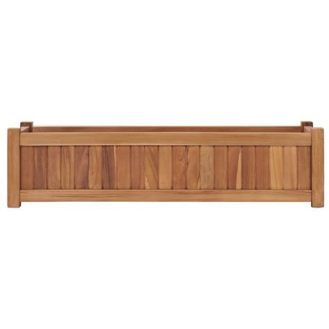 Vidaxl Raised Bed 100x30x25 Cm Solid Teak Wood Vidaxlie