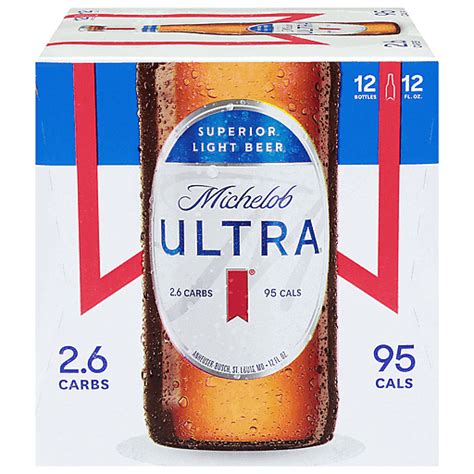 Michelob Ultra Beer Light Superior 12 Ea Lagers Carlie Cs