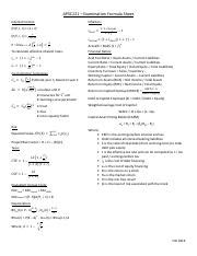 APSC221 Exam Formula Sheet Fall 2014 Pdf APSC221 Examination