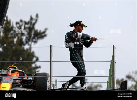 Mexico City Mexico 30th Oct 2022 Lewis Hamilton Gbr Mercedes Amg F1 Celebrates His Second