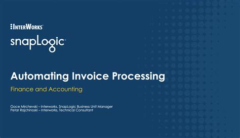 Invoice Processing Automation Snaplogic