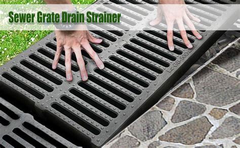 Sewer Grate Drain Strainer Plastic Grate Resin Plastic Drain Strainer Sewer Cover Grate Outdoor