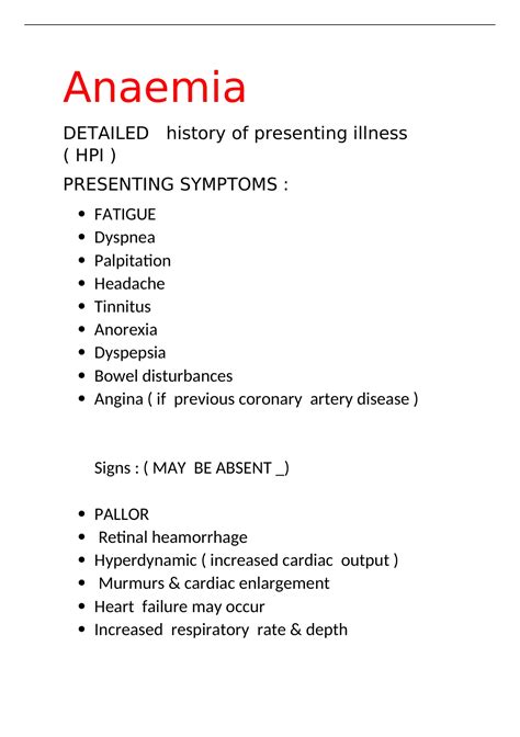 Anaemia Anemia What Is Anaemia Iron Deficiency Anaemia Iron Deficiency Anemia Types Of Anemia