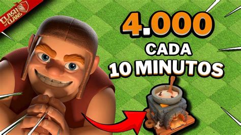 FARMEA 4 000 de ELIXIR DULCE cada 10 MINUTOS Usando Este Ejército