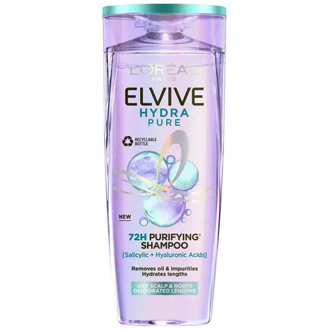 L Or Al Paris Elvive Hydra Pure H Purifying Shampoo With Hyaluronic