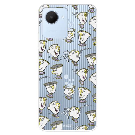 Funda Para Realme Narzo 50i Prime Oficial De Disney Chip Potts Siluetas