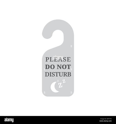 Please Do Not Disturb Vector Sign Hotel Make Up Room Tag Hanger Stock