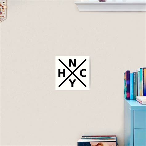 NYHC New York Hardcore Logo Black Font Art Print By Ramiro Redbubble
