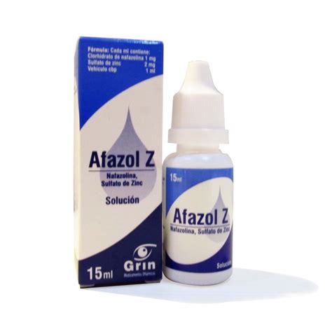 AFAZOL Z NAFAZOLINA SULFATO DE ZINC SOL OFTALMICA GOTAS 15 ML 1 2