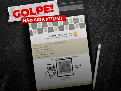 Polícia Civil alerta para fraude de Intimação Falsa aplicada por