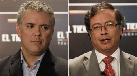 Iván Duque Tiene Una Ventaja De 165 Puntos Sobre Gustavo Petro De Cara