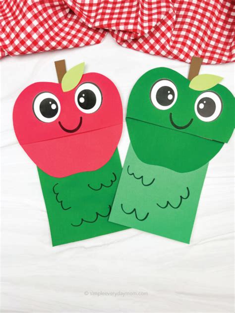 Paper Bag Apple Craft For Kids Simple Everyday Mom