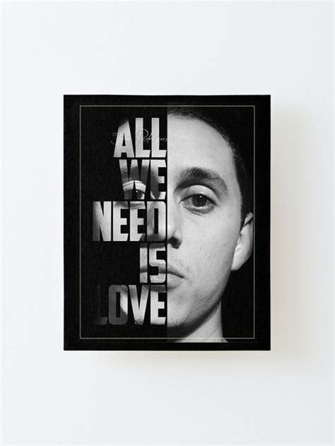 Canserbero All We Need Is Love Mounted Print For Sale By