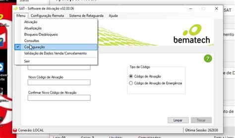 Geral Como Alterar C Digo Da Ativa O Do Sat Bematech Base De