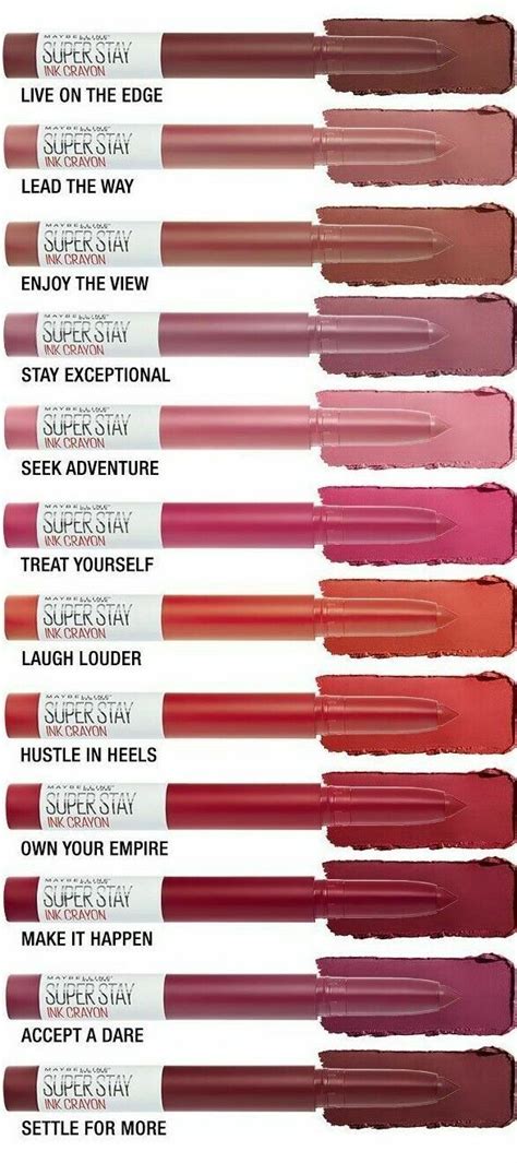 Maybelline Superstay Ink Lip Crayon Sealed Various Shades Ebay Maybelline Lipstick