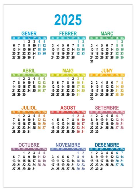 Calendari Per Imprimir En Catal Calendaris Su Calendaris En