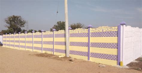 Prefab 130mm RCC Readymade Precast Compound Wall For Boundaries At Rs