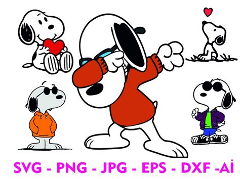 Snoopy Svg Peanuts Svg Snoopy Clipart Snoopy Png Snoopy Printable