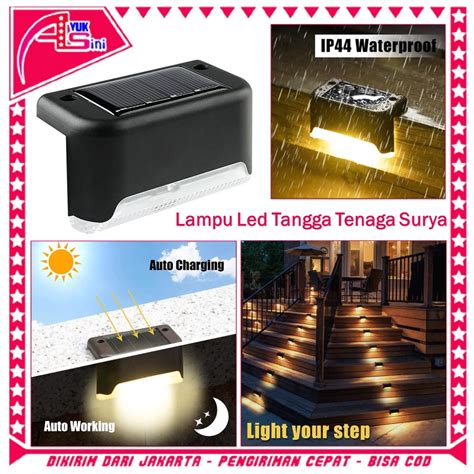 Jual As Lampu Led Tangga Tenaga Surya Lampu Solar Outdoor Lampu Pagar