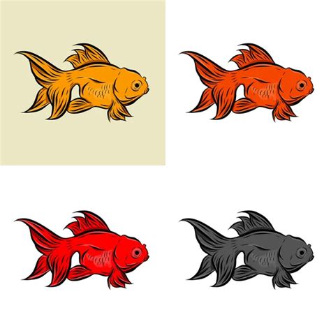 Ilustraci N De Peces De Oro Vector Aislado Vector Gr Fico Vectorial