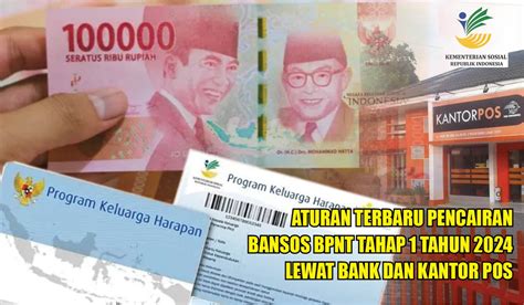 Aturan Terbaru Pencairan Bansos BPNT Tahap 1 Tahun 2024 Lewat Bank Dan