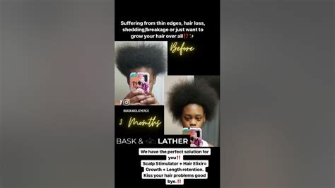 Before And After Bask And Lather All Natural Products For Healthy Hair