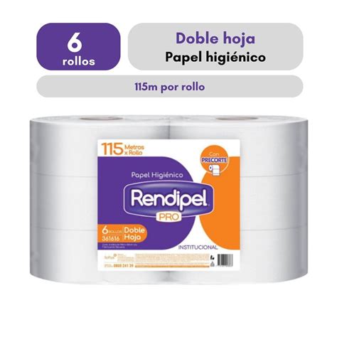 Papel Higiénico Rendipel Pro 6 Rollos 115 M Sodimac Perú