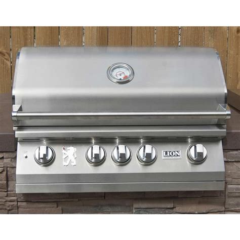 Lion Advanced Q Piece Bbq Island With Lion L Inch Natural Gas