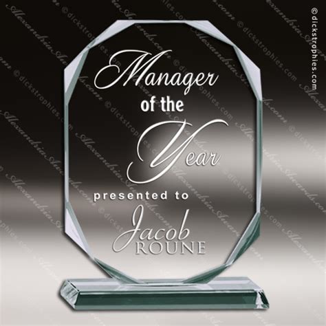 Square Rectangle Shaped Glass Awards