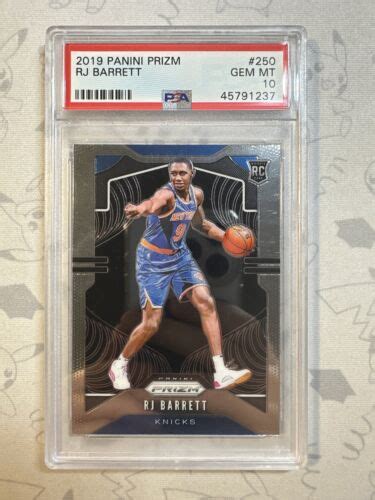 2019 20 Panini Prizm RJ Barrett 250 PSA 10 GEM MT Rookie RC EBay