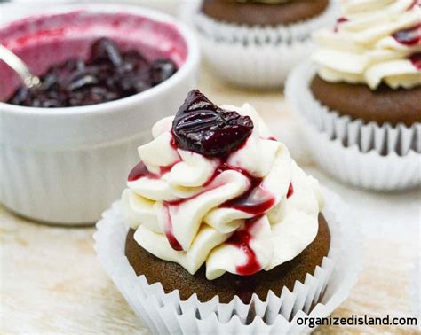 Easy Black Forest Cupcakes Recipe Organized Island