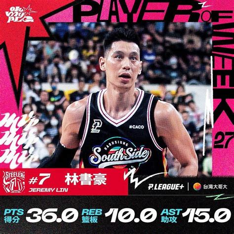 Plg》真狂！林書豪連3場大三元扮演救世主 連6週奪mvp 自由體育