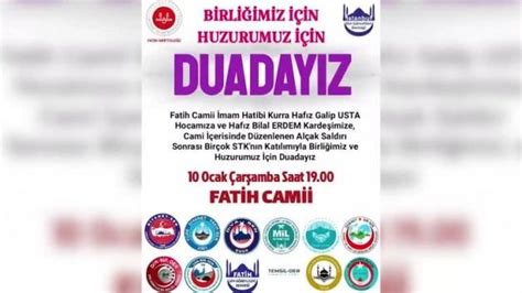 Bilal Erdem e dua için Fatih Camii nde program düzenlenecek Video 7