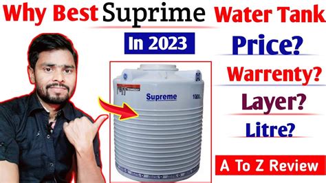 Sabse Acha Supreme Water Tank Best Water Tank In India Youtube