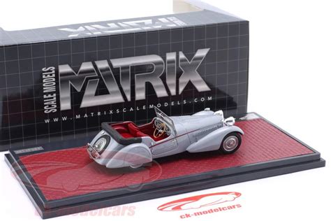 Matrix 1 43 Bugatti T57sc Roadster Open Top Vanden Plas 1938 Grey Mx40205 103 Model Car Mx40205