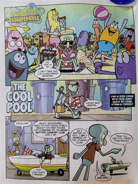 L A T T E on Twitter: "Finally got to take pics of this very cute comic featuring Squidward ...