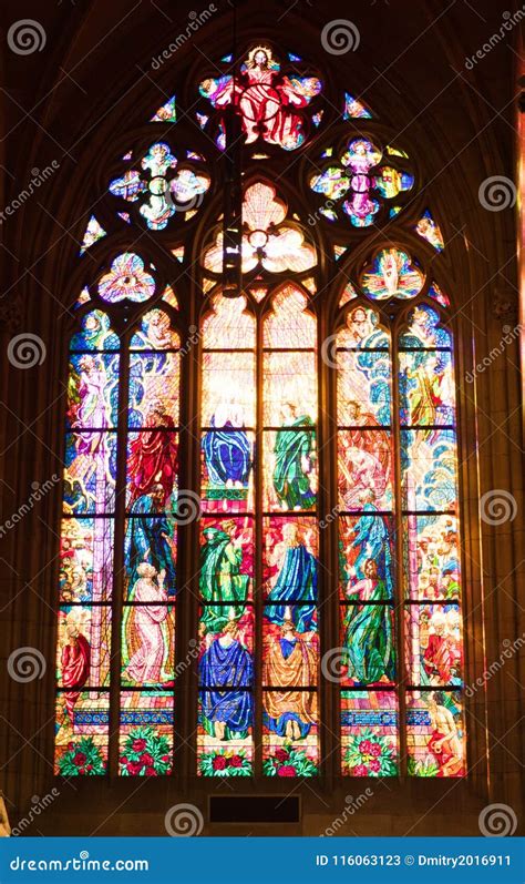 Stained Glass Window Of Church Europe Stock Image Image Of Glass Altar 116063123