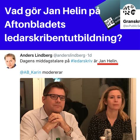 Granskning on Twitter Vad gör JanHelin på Aftonbladets