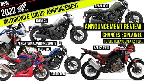 New Honda Motorcycles Released Announcement Review Changes