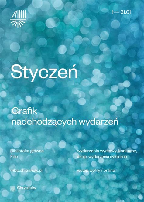 Grafik nadchodzących wydarzeń STYCZEŃ 2021 Miejska Biblioteka