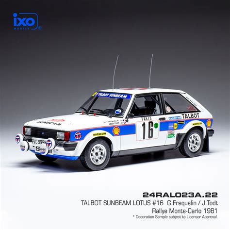 Talbot Sunbeam Lotus Rallye Automobile De Monte Carlo