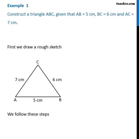 Example Construct Triangle Abc Given Ab Cm Bc Cm Ac