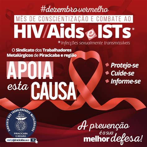 Mês De Conscientização E Combate Ao Hiv Aids E Ists Dezembrovermelho