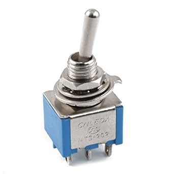 Semoic AC 3A 250V 6A 125V 6 Pines DPDT On On 2 Posiciones Mini