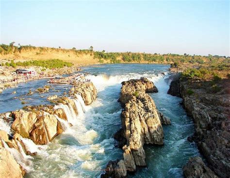 A Marble Valley In Jabalpur India It Is A Gorge On The Narmada River