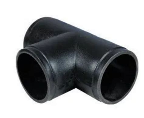 Black Inches Long And Mm Thick Polished Hdpe Pipe Tee At Best Price