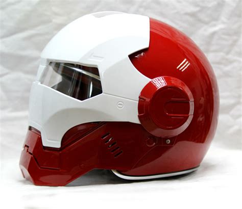 Red White Masei Ironman Motorcycle Helmet Jpmotorcyclehelmet