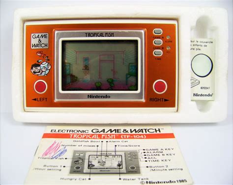 Nintendo Game Watch Wide Screen Tropical Fish Occasion En Boite